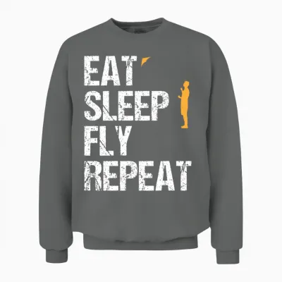 Fly a Kite Quote Kite Flying Gift Unisex Sweatshirt - Graphite Heather