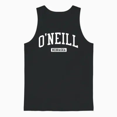 O'neill Nebraska Ne Sportdesign Im Vintage-Stil Langarmshirt Unisex Tank Top - Black