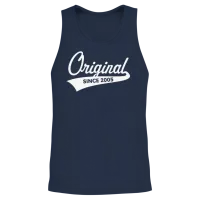 Original Since 2005 (year of Birth, Birthday / W) Unisex Tank Top - Navy – 2