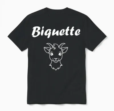 Nom Biquette Biche Amour Surnom Biquette T-Shirt Haut De Gamme Unisex T-Shirt - Black