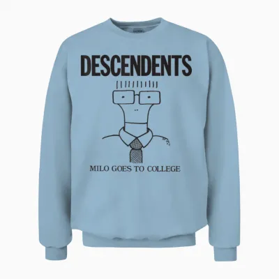 Descendents – Offizieller Merchandise-Artikel – Milo Goes to College Unisex Sweatshirt - Light Blue