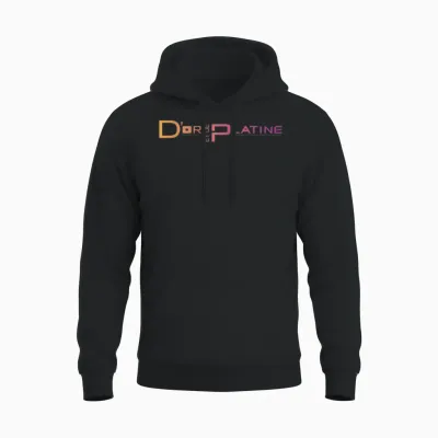D&p Logo Gradient T-Shirt, Black, S Unisex Hoodie - Black