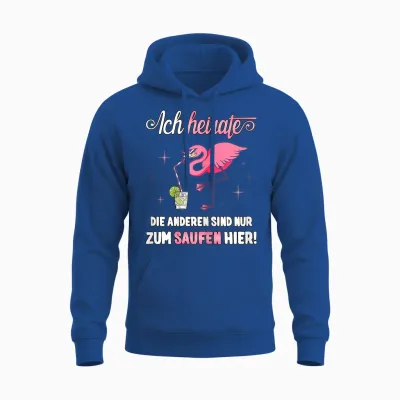 Jga Braut T-Shirt Junggesellinnenabschied Frauen Polterer Unisex Hoodie - Royal