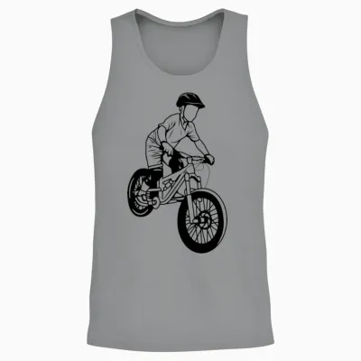 Mountain Biking Boy Unisex Tank Top - Sport Grey
