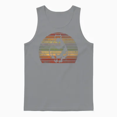 Retro Capybara Vintage Capybara Unisex Tank Top - Sport Grey