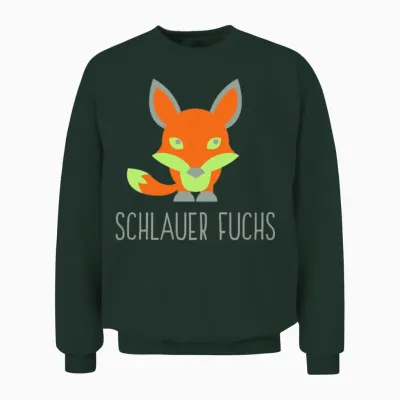A Cunning Fox Unisex Sweatshirt - Forest