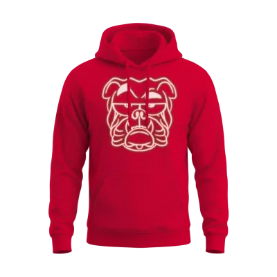 Dog Daddy Dog Mom Dogfather Dog Lover English Unisex Hoodie - Red