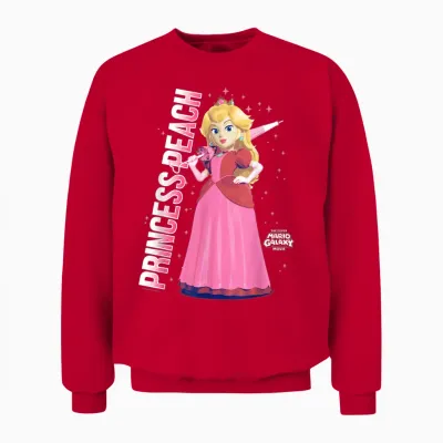 The Super Mario Galaxy Movie Galatic Princess Peach Unisex Sweatshirt - Red