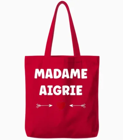 Humeur Humour Je Suis Aigrie Femme Râleuse Madame Aigrie Tote Bags - Red