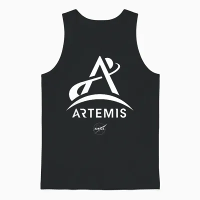 Nasa Artemis Mission Logo Unisex Tank Top - Black