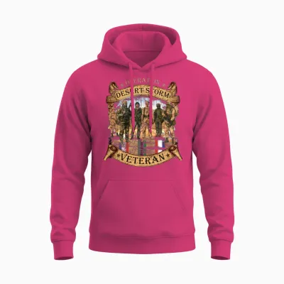 Veterans - Desert Storm Unisex Hoodie - Heliconia