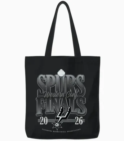 Nba 2026 Western Conference Finals Spurs Next Level Tote Bags - Black