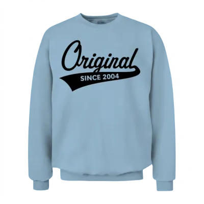 Original Since 2004 (year of Birth, Birthday / B) Unisex Sweatshirt - Light Blue