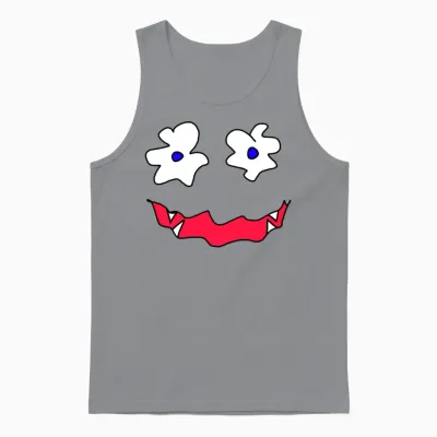Funny Face Unisex Tank Top - Sport Grey
