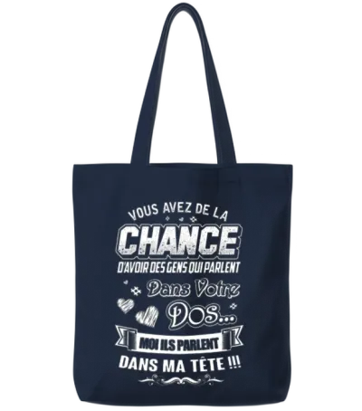 You Are Lucky to Have People Who Speak Tote Bags - Navy