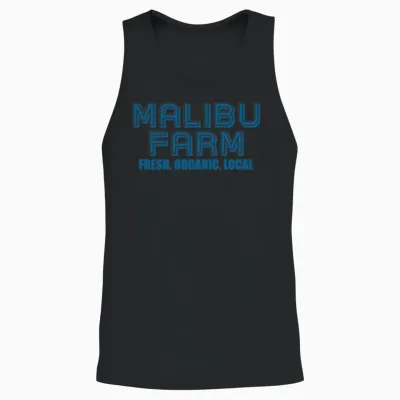Malibu Farm Miami Beach Fresh Organic Local Unisex Tank Top - Black