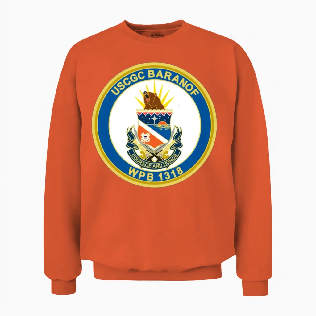 Baranof Wpb 1318 (u.s. Coast Guard) Unisex Sweatshirt in Orange
