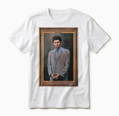 Seinfeld the Kramer Portrait Unisex T-Shirt - White