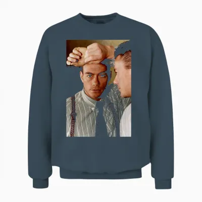 Jean-Claude Van Damme Timecop Bloodsport Actor Unisex Sweatshirt - Dark Heather