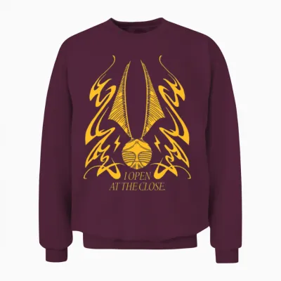 Harry Potter Golden Snitch I Open at the Close Unisex Sweatshirt - Maroon