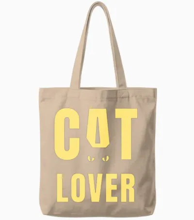 Cat Lover Gifts for Mom, Wife, Girlfriend, Boyfrie Tote Bags - Natural