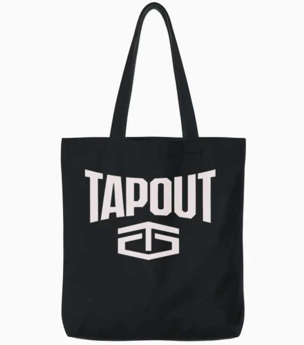 Tapout Logo New Tote Bags in Black