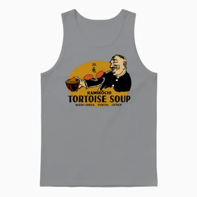 Vintage Tokyo Turtle Soup Unisex Tank Top - Sport Grey