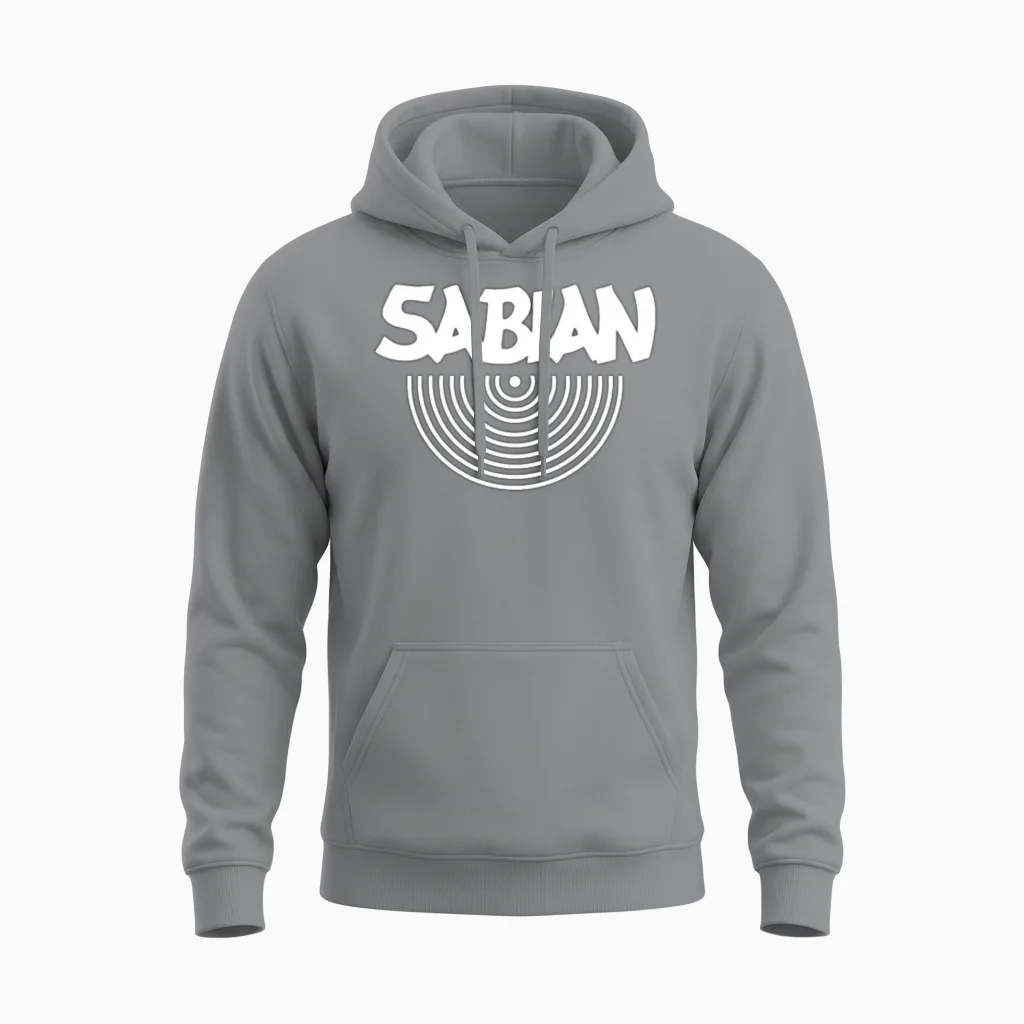 Sabian White Unisex Hoodie in Sport Grey