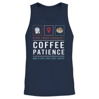 Black Friday Sale Coffee Shopping Squad Unisex Tank Top - Navy – 2
