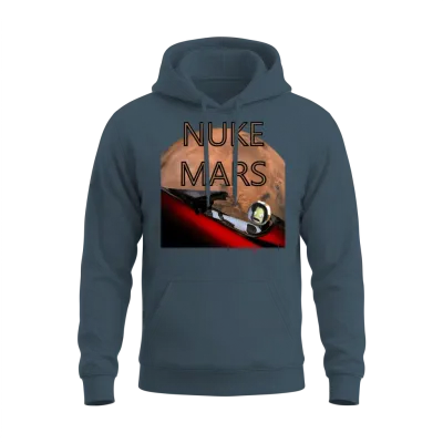 Starkerman - Don't Panic! Rescue Kerbal Near Mars Unisex Hoodie - Dark Heather