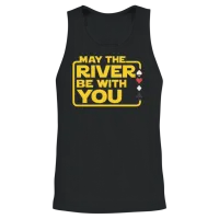 May the River Be with You – Funny Poker Quote Unisex Tank Top - Black – 2