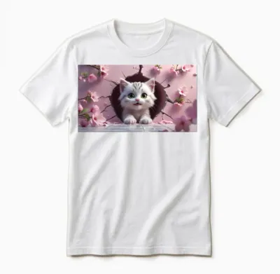 Cute Cat Coffee Mug – Perfect Gift for Cat Lovers Unisex T-Shirt - White
