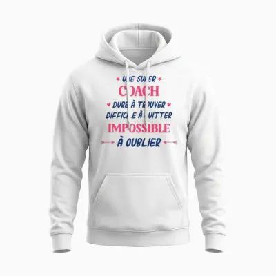 Women's Sports Coach Coach Super Coach Unisex Hoodie - White