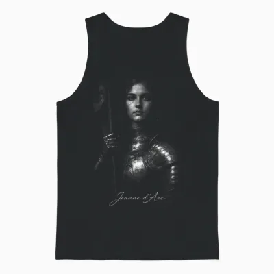 Jeanne D'arc Guerrier Médiéval Héros Français Unisex Tank Top - Black
