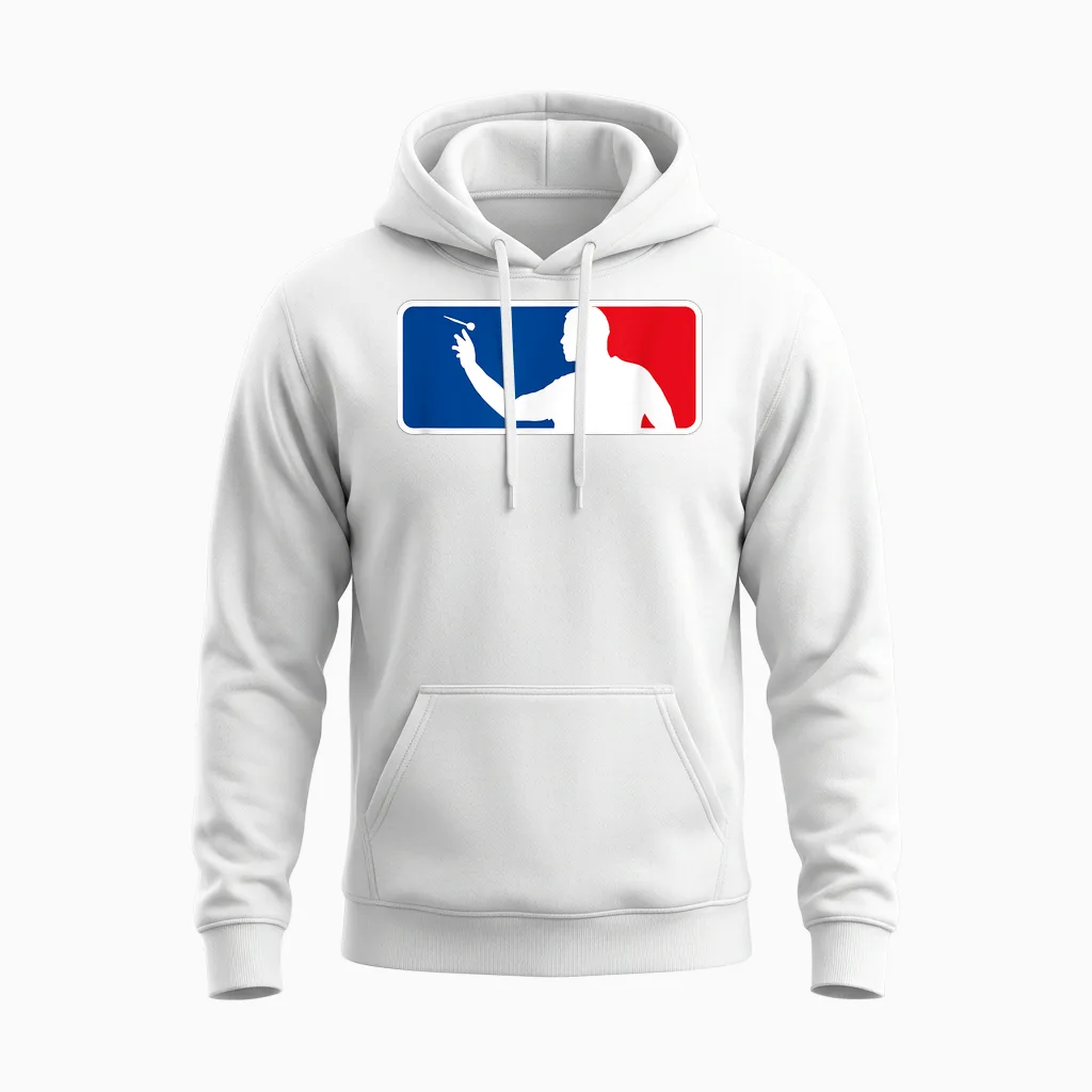 Darts 180 Dart Dart Dartspieler Unisex Hoodie in White
