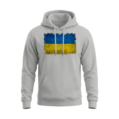 Flag of Ukraine Unisex Hoodie - Ash