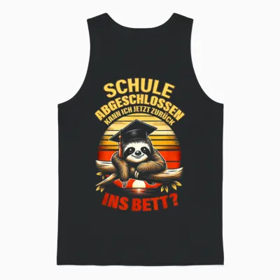 Schulabschluss 10 Klasse Schule Realschule Hauptschule Abi Unisex Tank Top - Black