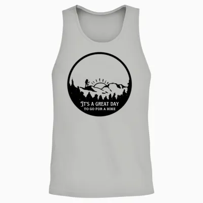 Great Day for a Hike Unisex Tank Top - Ash