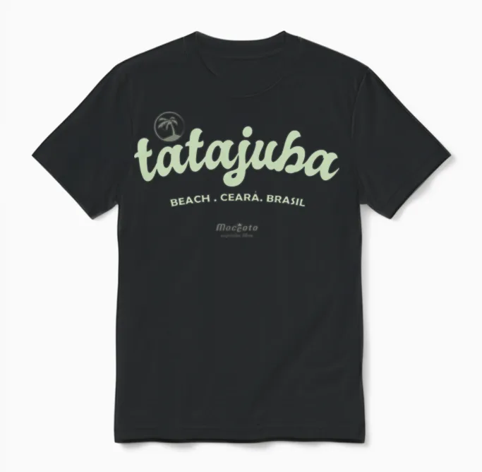 Tatajuba Beach Retro - Summer & Unisex T-Shirt - Black