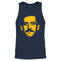 Aaron Charles Rodgers Green Bay Big Head Unisex Tank Top - Navy – 2