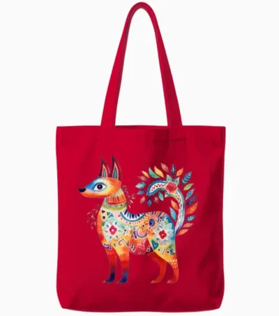 Dog Tote Bags - Red