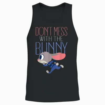 Disney Zootopia Judy Don't Mess with Her Graphic Unisex Tank Top - Black