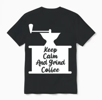 Funny Manual Coffee Grinder Coffee Beans Unisex T-Shirt - Black