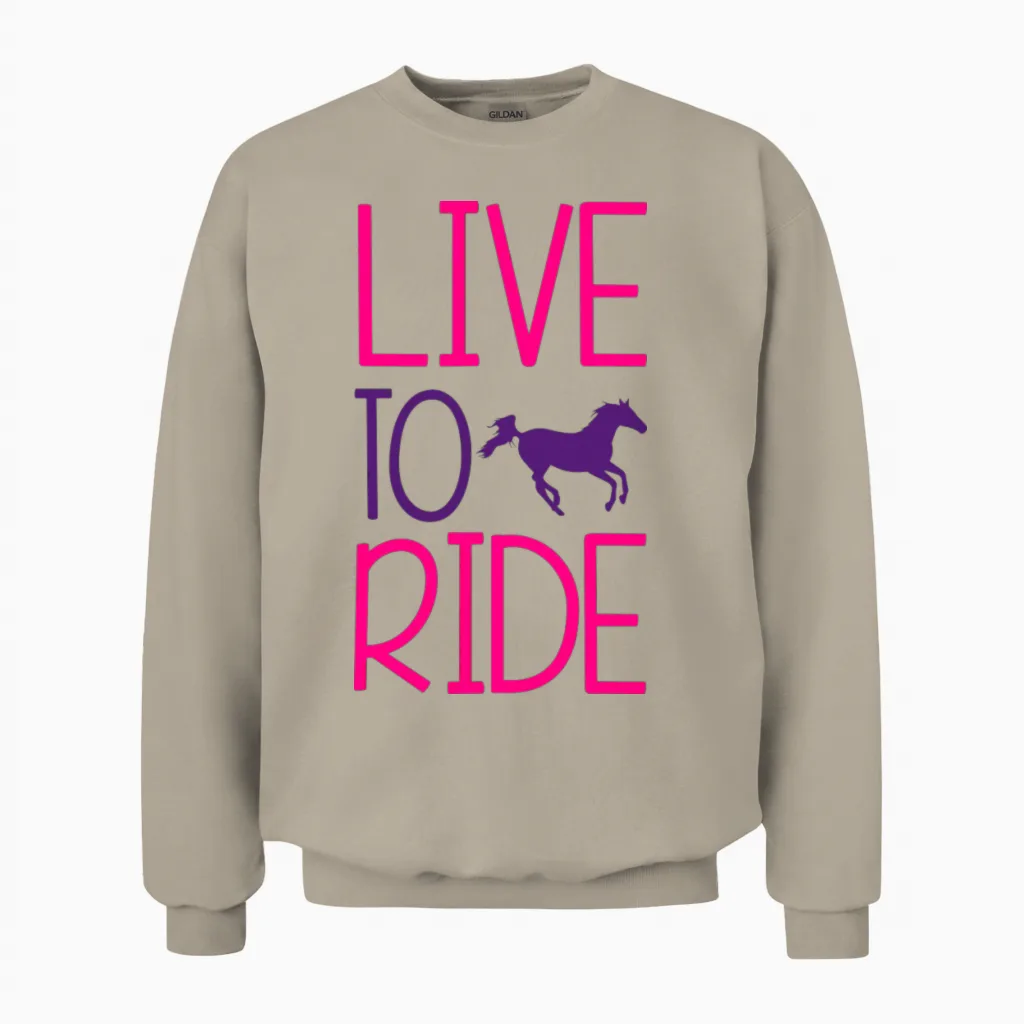 Horse Lovers Unisex Sweatshirt in Sand