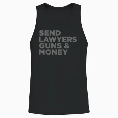 Send Lawyers Guns Money Unisex Tank Top - Black