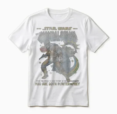 Star Wars Mandalorian Comic Unisex T-Shirt - White