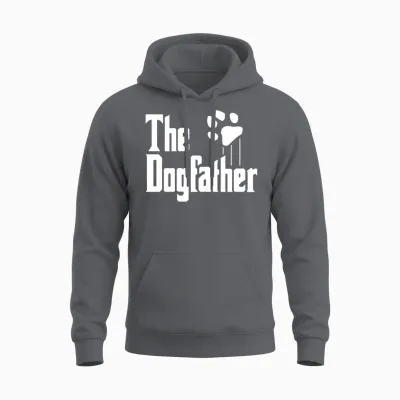 Dog Dad Dogs the Dogfather Unisex Hoodie - Charcoal