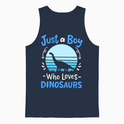 Dinosaurs Dinosaur Lover Retro Unisex Tank Top - Navy