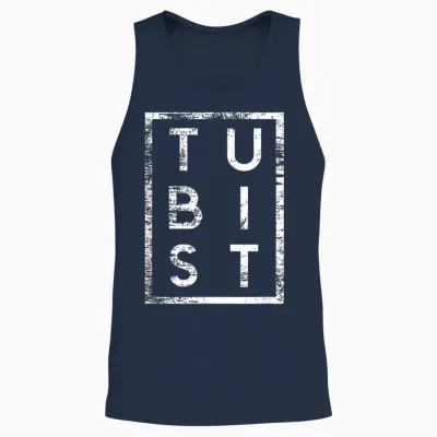 Tubist Minimalismus Tuba Tubaspieler Unisex Tank Top - Navy
