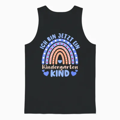 Kinder Ich Bin Jetzt Ein Kindergartenkind Einschulung 2026 Unisex Tank Top - Black